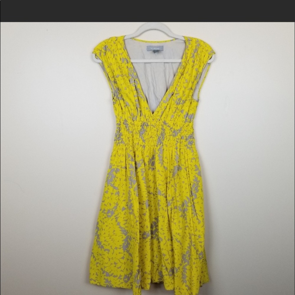 🧨 3 for $10 Liz Claiborne Yellow/Gray Dress size 6P